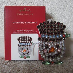 Stunning Snowman metal 2020 Hallmark ornament
